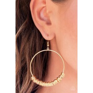 Retro Ringleader Gold Earrings (175)